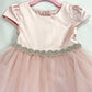 Dress - Capped Sleeve Satin & Tulle Girls Dress With Plus Sizes
