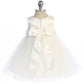 Dress - Princess Ballgown Baby Dress W/ Floral Trim